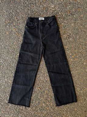 Reformation Jeans – Size 26 – Black Washed Straight Leg – Like New